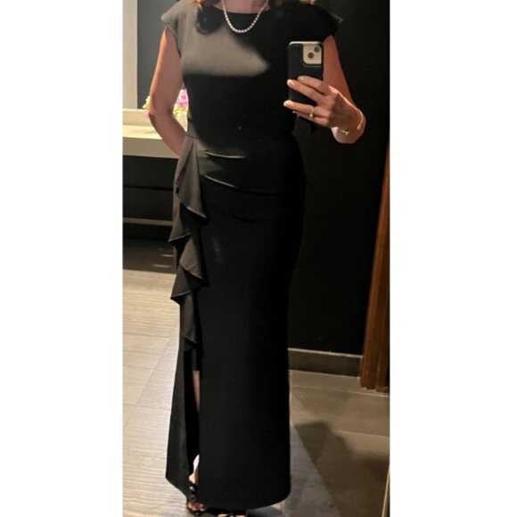 Women's Split Bodycon Mermaid Evening Cocktail Long Dress - Picture 3 of 3